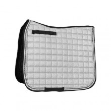 Huntington Glitter Dressage Saddle Pad White/Silver